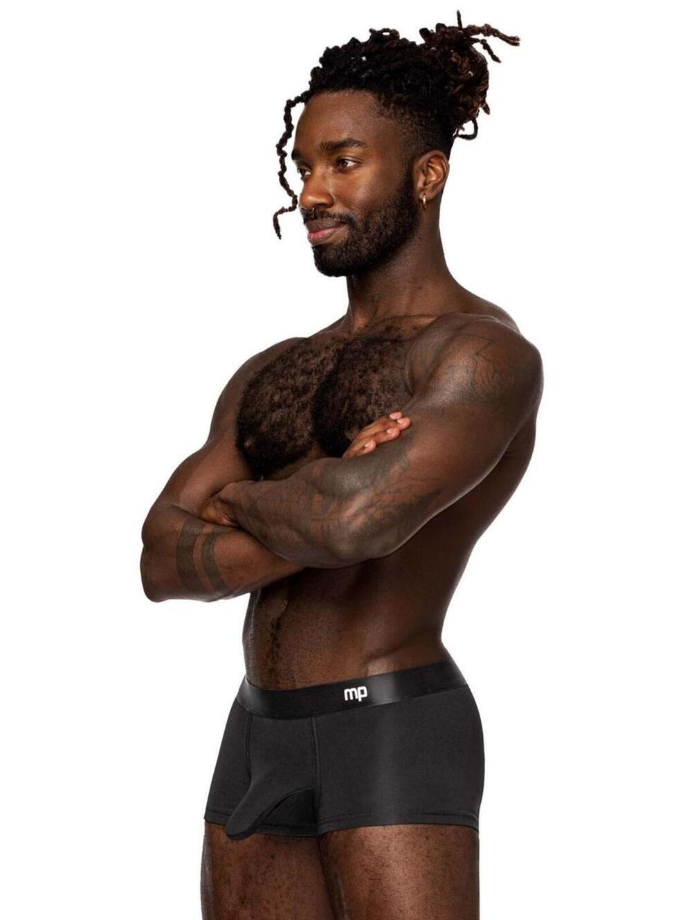 Male Power 129-281 Easy Breezy Mini Short with Sleeve Color Black